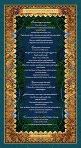 Thanksgiving poem in decorative frame